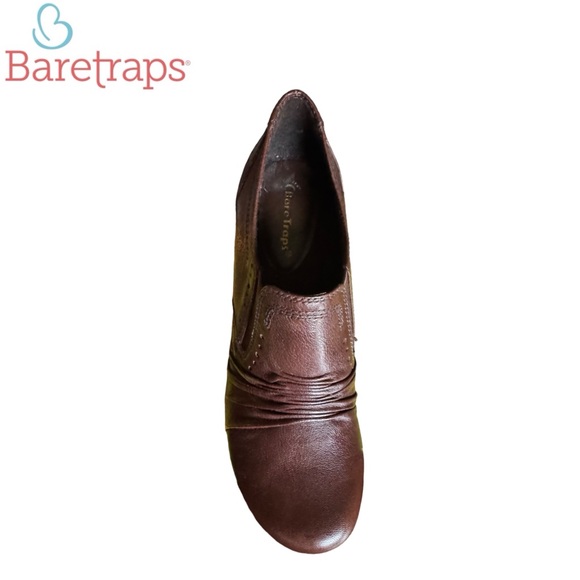 NIB BareTraps Treasure Soft Leather Casual Slip On Bootie Shoes - Brown - Picture 2 of 8